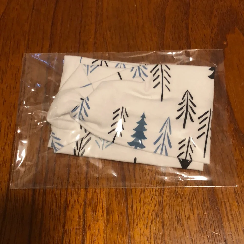 Pine Trees Twist Headband NEW Handmade